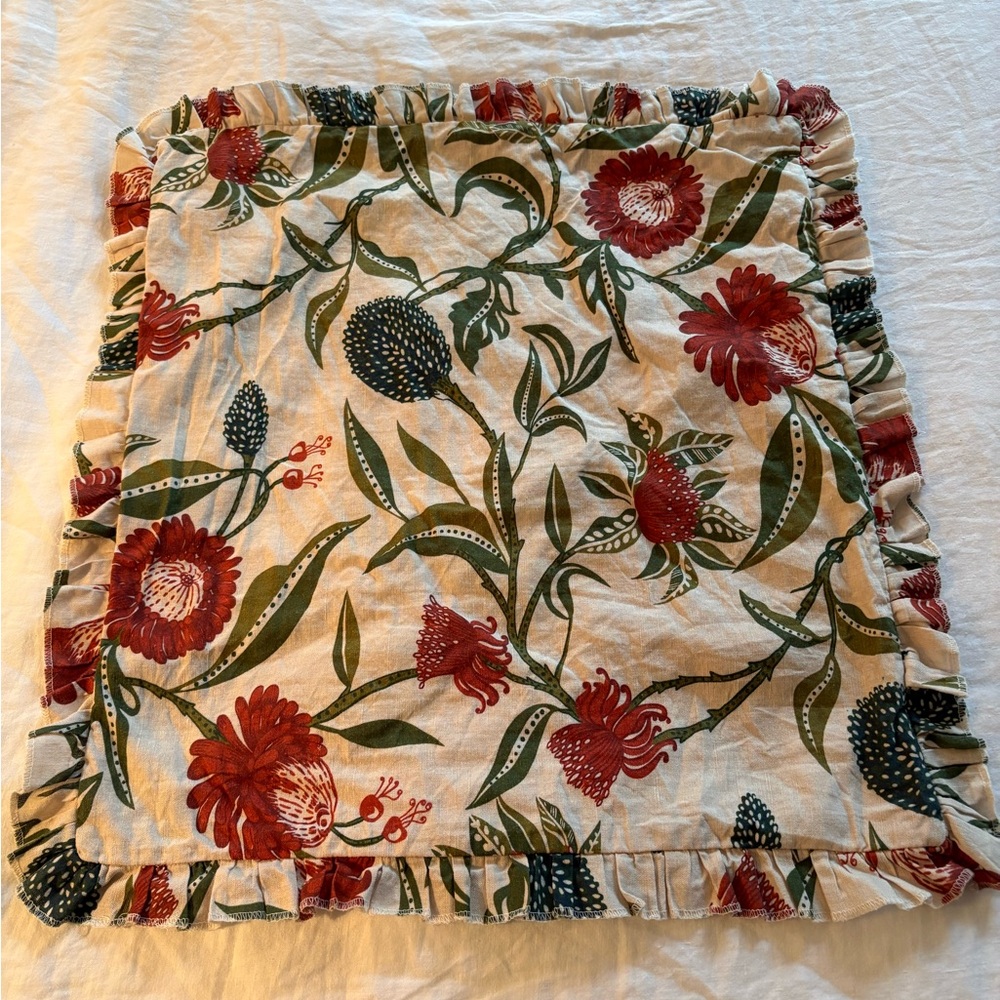 Greenrow ruffle sham